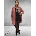 Plus Basics Blazer Long Jacket Mauve